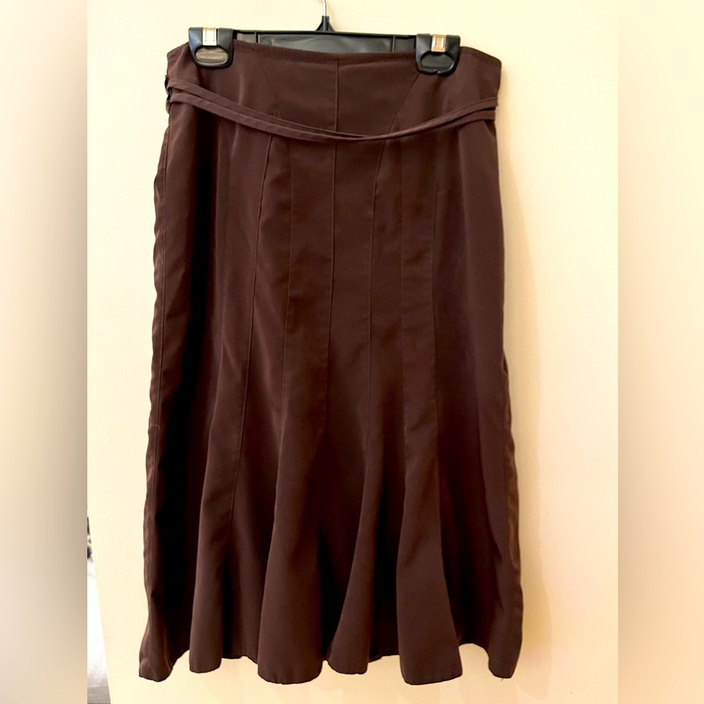 H&M Chocolate Brown A-Line Skirt